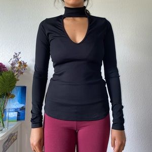 Black Ribbed Longsleeve